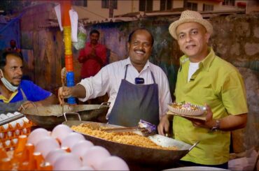 College Lab Assistant By Day, Egg Rice Cart By Night! MAHADEVANNA Spicy EGG RICE, Masala | Vlog 112