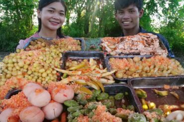 The Best Street Food Saw Mouth Watering - Eat PROM Fruit With All Kinds Salt Chili.