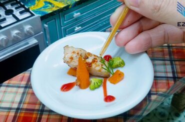 Pan-fried codfish with chili powder | Make fried codfish and vegetables with European style.