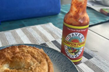 Dave’s Scorpion went well with my meat pie.