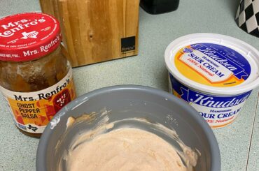 My favorite combination for dipping taquitos!