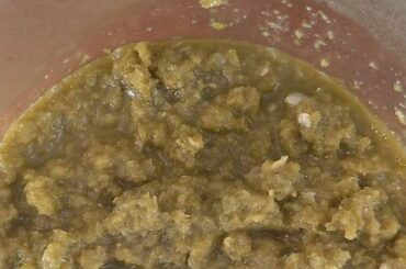 Homemade Green chili hot sauce