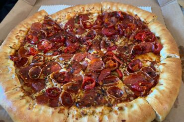 Spicy Stuffed crust pizza from chain restaurant Probably 10th one posted very good