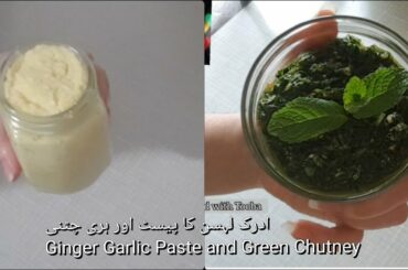 Ginger Garlic Paste Recipe by Tasty food with Tooba | Homemade G G Paste | Green Chutney Recipe