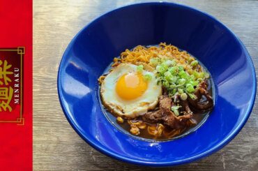 Menraku Chili Tomato Ramen - USA - Instant Noodle Recipe Time - EP 1332