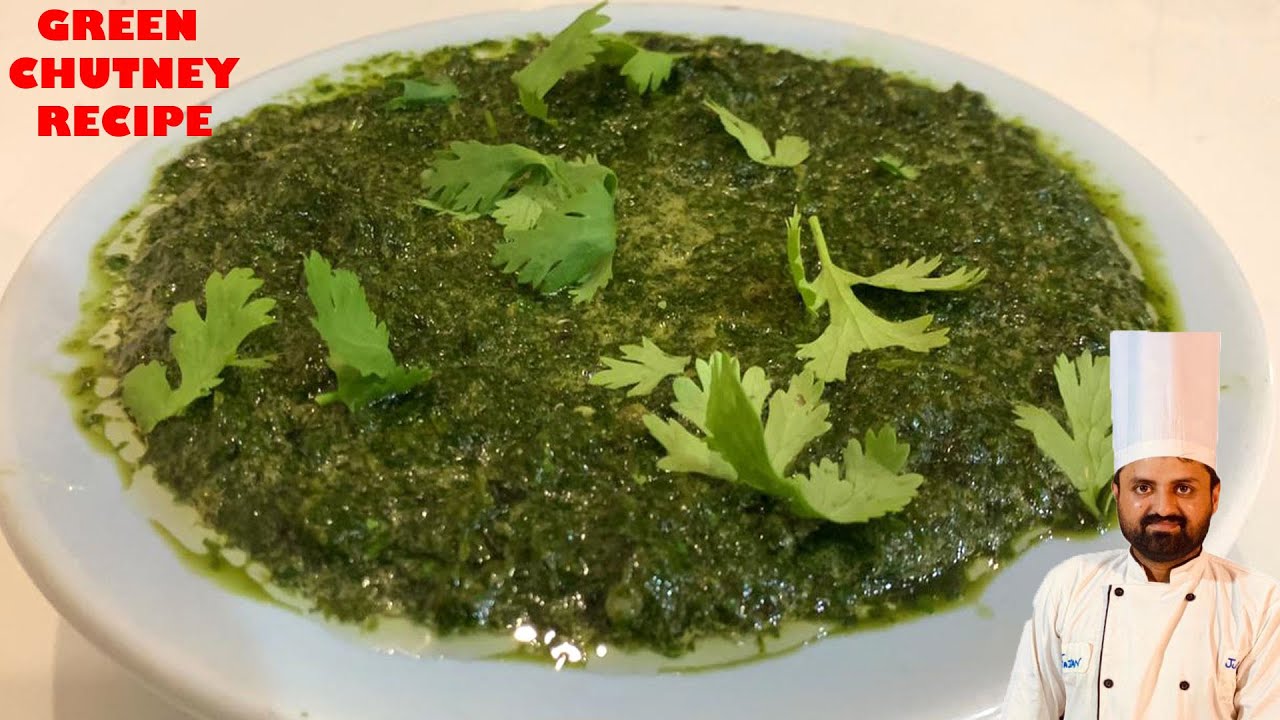 Chutney Recipe Fresh CorianderMint LeavesGreen Chili Sauce Green