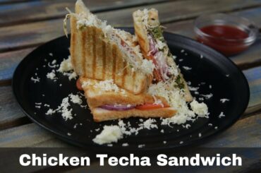 Mirchi Thecha Chicken Sandwich  Recipe |  Green Chilli Thecha Chicken Sandwich