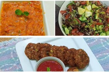 3 Iftar Snaacks Recipe | Red Chili Chatni | Chana Chat Masala | Chicken Bread Crumbs Kabab