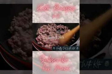 Keto Recipes #11: Keto Chili Blackbean Pork Cabbage Stir Fry @shorts