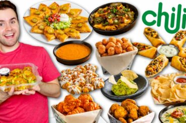 Trying Chili's ENTIRE APPETIZERS MENU! Every Single Item!