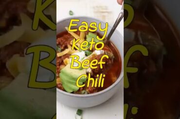 Easy Keto Friendly Beef Chili