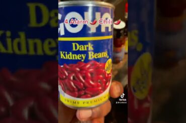 Homemade 4 Alarm Chili recipe for serving of 16