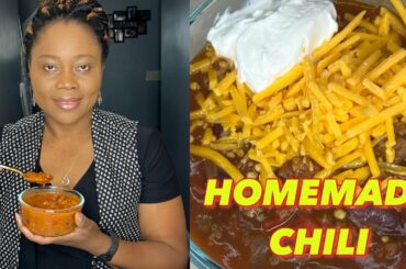 Chili Recipe -How to Make Homemade Chili