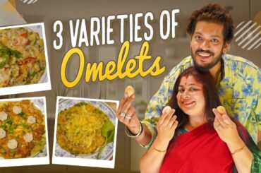 Three Varieties of Omelets || Egg Omelette Recipes|| Neeli Meghaalaloo || Tamada Media
