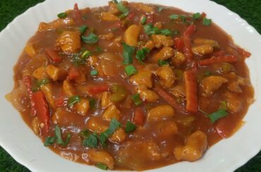 Chicken Chilli gravy Recipe || Chilli Chicken Recipe by Cooking and Baking with Saima