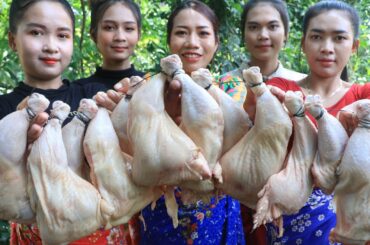 Amazing cooking Grilled chicken leg with salt recipe - cooking skill