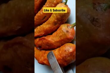 Stuffed Chilli Pakora Recipe By Iqra Food Fusion/ Mirchi pakora recipe/