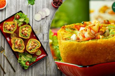 Stuffed Capsicum with Aloo Chaat Recipe by Sooperchef | Capsicum Pakora | Iftar Snacks