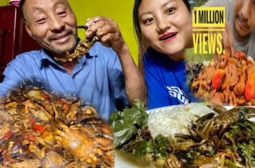 I tried @Kents vlog delicious crab recipe | Mukbang with Dad.