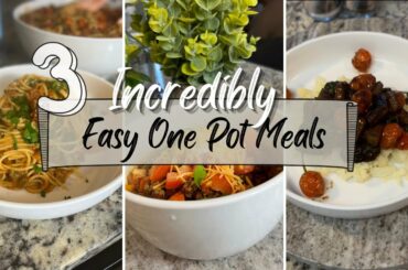 WHAT’S FOR DINNER? | Quick & Easy One Pot Recipes | Beef One Pot Meals | 3 Tried & True Beef Recipes