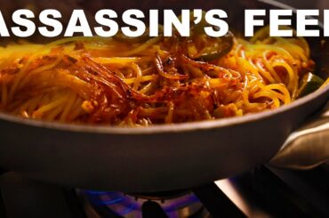 Spaghetti all'assassina (fried pasta, kinda)