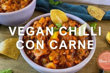 Vegan Chili Con Carne Recipe | How To Make The Best Vegan Chilli Con Carne | Classic Bakes