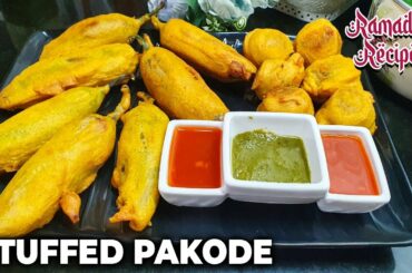 Stuffed Chili Pakoda Recipe | Easy Bharwan Hari Mirch | Iftar Special Starters | Ramadan Recipe