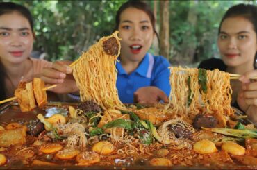 Yummy cooking chili noodle soup recipe - cooking skill