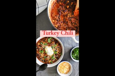 The BEST Turkey Chili Recipe EVER! #shorts