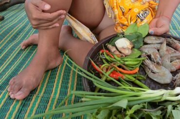 Top Skill Cooking Shrimp Recipe With Red Chili Very Hot And Eating Delicious