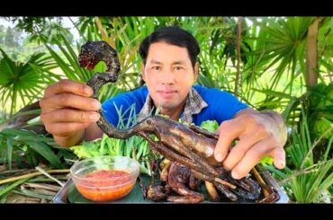 Cooking  Bird BBQ crispy Recipe With Spicy Chili’s salt and peper |Eating Bird crispy Very Yummy