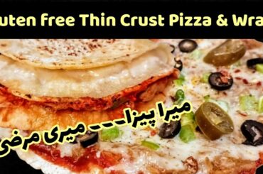 Gluten free Thin Crust Pizza and Wrap || Instant recipe || Khana Pakana Gluten free