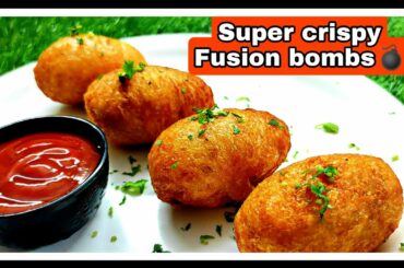 Super Crispy & Super Delicious Fusion Bombs | Ramzan Recipes | New Snack Recipe | Chef Faisal