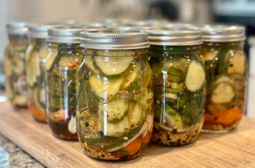 Homemade Spicy Habanero Pickles