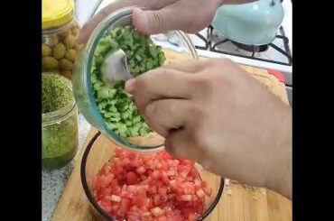 Homemade spicy salsa
