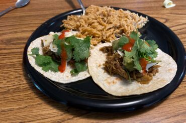 Ghost chili carnitas tacos