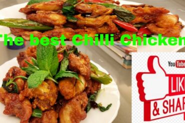 Chilli Chicken Recipes | Home cooking | Chinese chilli chicken recipe