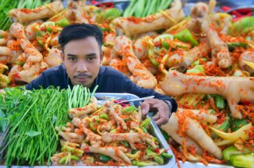 Amazing Yummy Cooking Chicken Feet Salad With Dipping Sauce Recipes