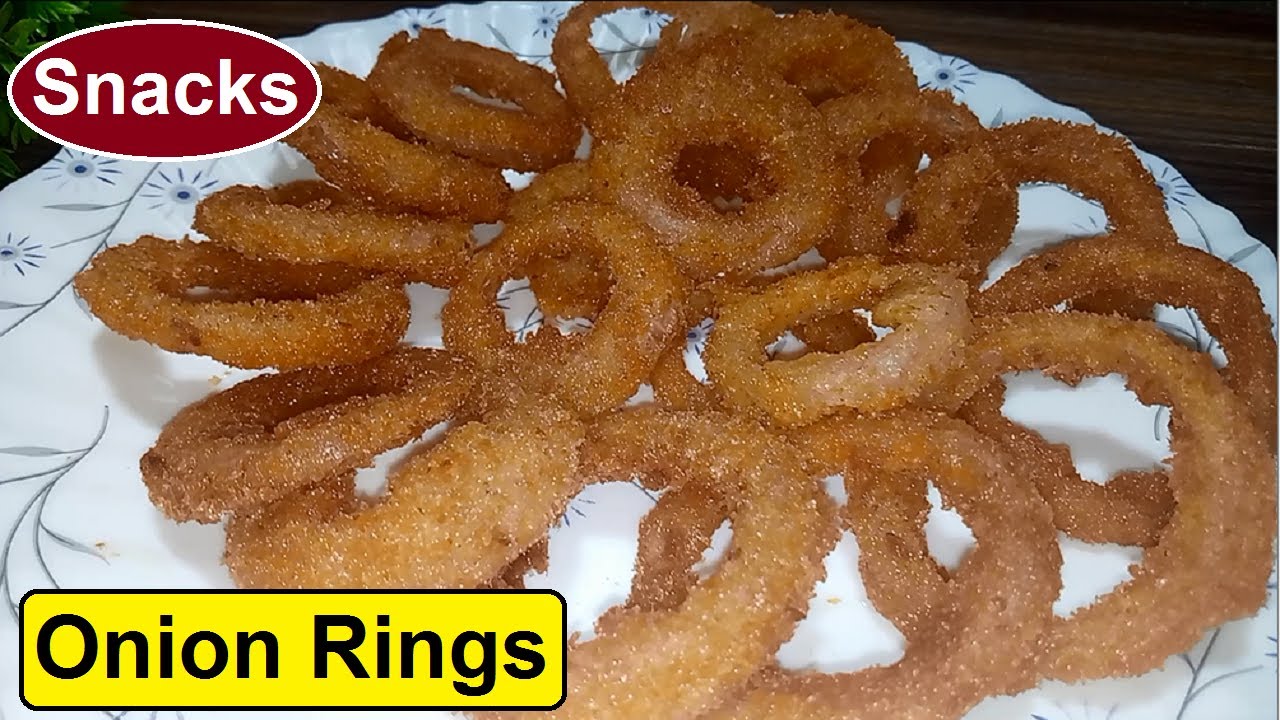 How to make Onion Rings Onion Rings Snack Recipe Onion Ring Pakoray