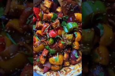 chili paneer |Chinese cuisine #paneer #paneerrecipe #yt #shorts #asmr  #youtubeshorts #food
