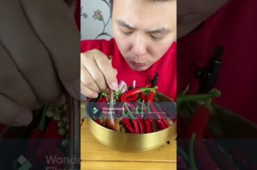 Eating hot chili#Shorts73