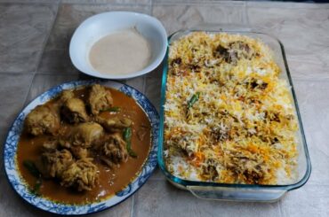 Hyderabadi Chicken Biryani & Hyderabadi Chicken Curry Eid Special Recipes Cuisining with Rifat