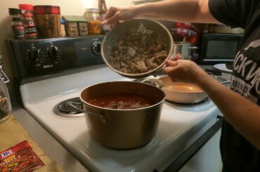 Cooking my Chili recipe