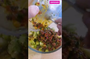 Cook These Spicy Chili Roasted Brussels Sprouts - Recipe #shorts