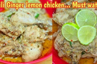 SPICY lemon Ginger chicken recipe WATCH THIS...