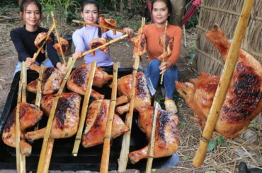 Chicken leg roasted with chili sauce cook recipe - Chicken leg roasted recipe