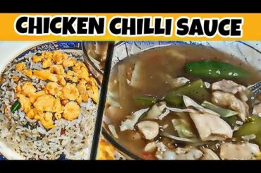 chicken chilli sauce | home style chilli sauce Chinese food | kitchen counter recipes