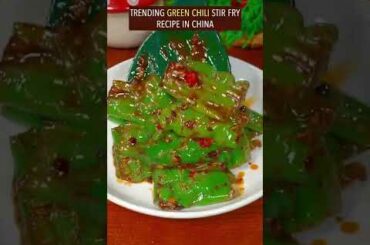 Green Chili Stir Fry Recipe #shorts