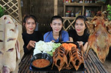 Yummy cooking fried Duck with chili sauce recipe - very yummy