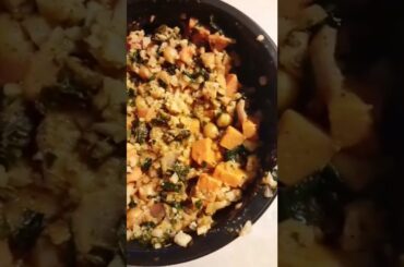 Sweet Potatoes, Chili Coated Chickpeas, Califlower & Tahini Sauce!